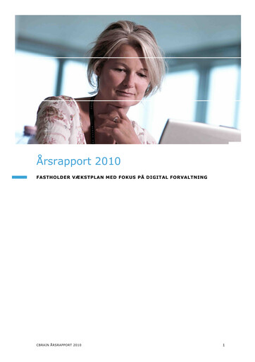 Thumbnail cBrain Annual Report 2010