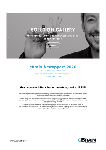 Thumbnail cBrain Annual Report 2020