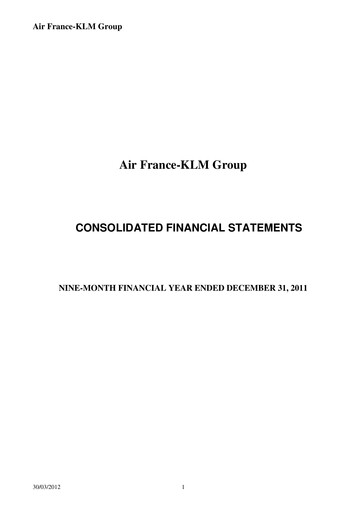 Thumbnail Air France-KLM
 Financial Statement 2011