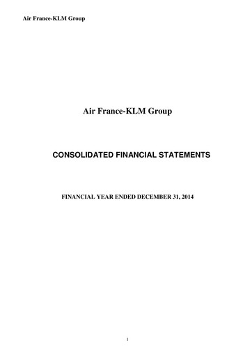 Thumbnail Air France-KLM
 Financial Statement 2014