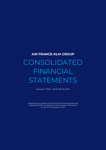 Thumbnail Air France-KLM
 Financial Statement 2024