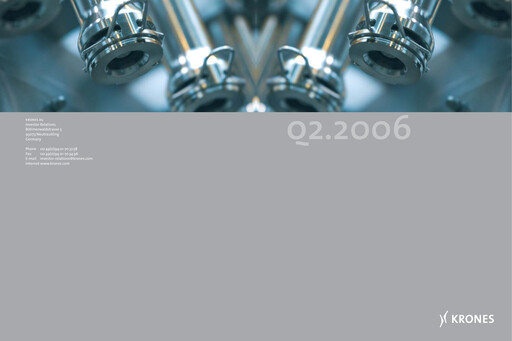 Thumbnail Krones Half-year Report 2006-h1