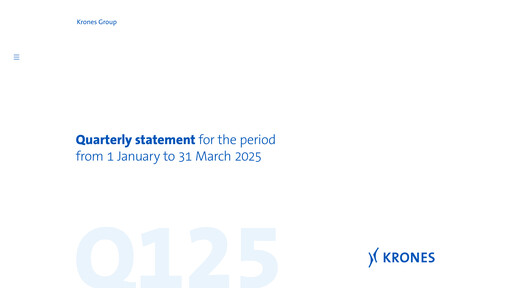 Thumbnail Krones Quarterly Report 2025-q1