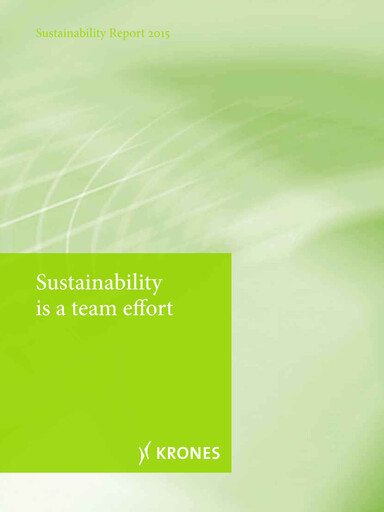 Thumbnail Krones Sustainability Report 2015