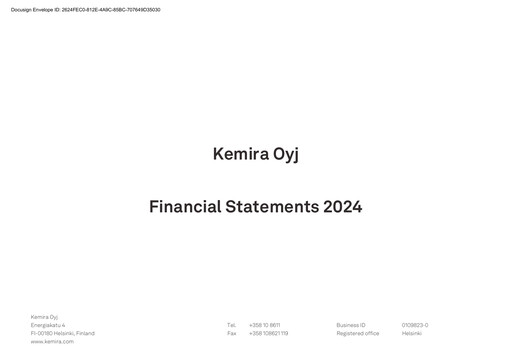 Thumbnail Kemira Financial Statement 2024