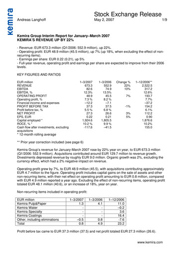 Thumbnail Kemira Quarterly Report 2007-q1