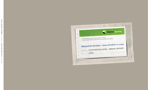 Miniature Fletcher Building Rapport annuel 2003