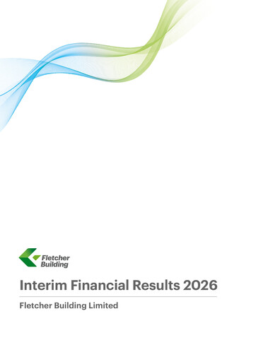 Thumbnail Fletcher Building Half-year Report 2026-h1