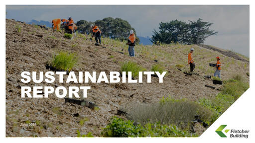 Thumbnail Fletcher Building Sustainability Report 2016
