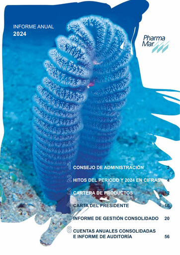Miniature Pharma Mar Rapport annuel 2024