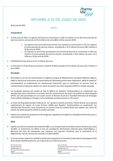 Thumbnail Pharma Mar Half-year Report 2025-h1