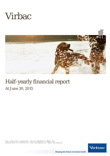 Thumbnail Virbac SA Half-year Report 2015-h1