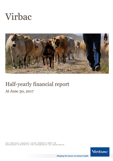 Thumbnail Virbac SA Half-year Report 2017-h1