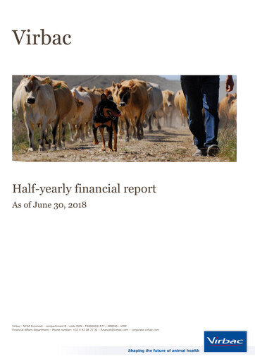 Thumbnail Virbac SA Half-year Report 2018-h1
