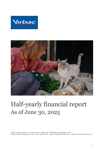 Thumbnail Virbac SA Half-year Report 2025-h1