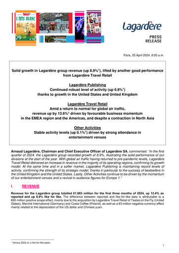 Miniature Groupe Lagardère
 Rapport trimestriel 2024-q1