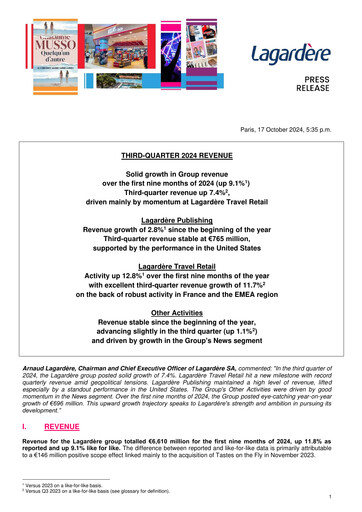 Miniature Groupe Lagardère
 Rapport trimestriel 2024-q3
