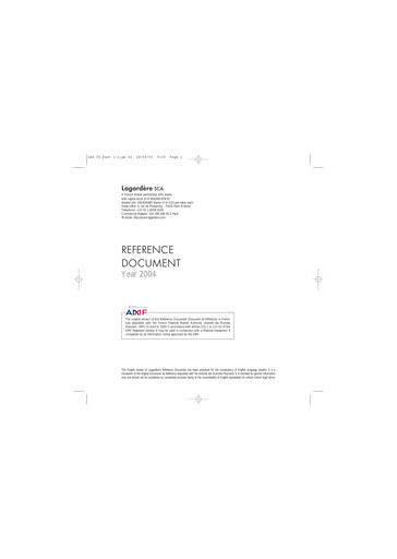 Miniature Groupe Lagardère
 Document d'enregistrement universel 2004