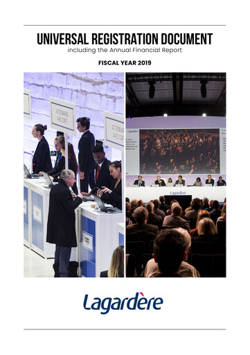 Miniature Groupe Lagardère
 Document d'enregistrement universel 2019
