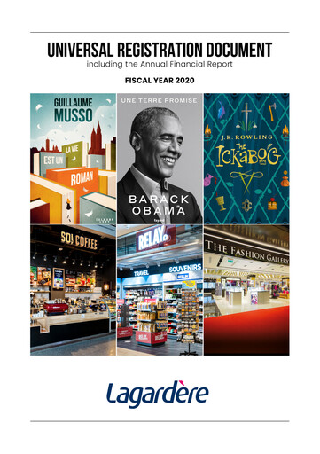 Miniature Groupe Lagardère
 Document d'enregistrement universel 2020