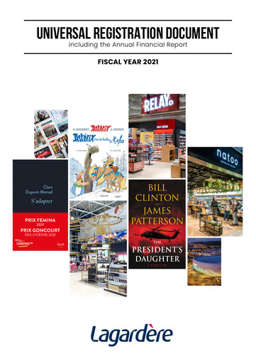Miniature Groupe Lagardère
 Document d'enregistrement universel 2021