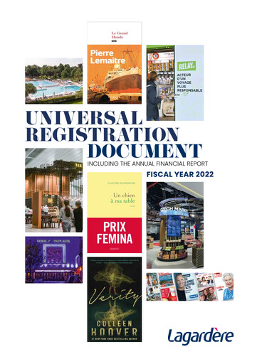Miniature Groupe Lagardère
 Document d'enregistrement universel 2022