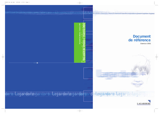 Miniature Groupe Lagardère
 Document d'enregistrement universel 2001