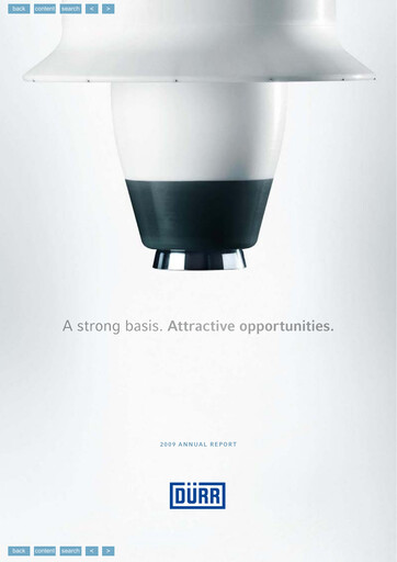 Thumbnail Dürr Annual Report 2009
