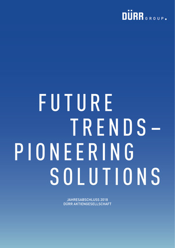 Thumbnail Dürr Financial Statement 2018
