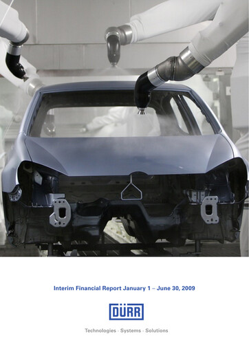 Thumbnail Dürr Half-year Report 2009-h1
