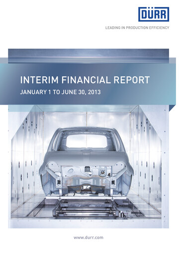 Thumbnail Dürr Half-year Report 2013-h1