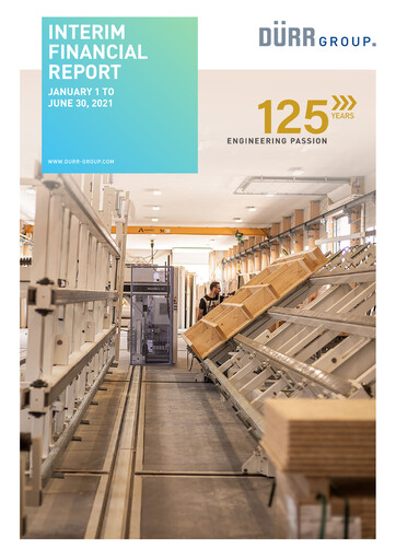 Thumbnail Dürr Half-year Report 2021-h1