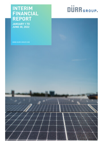 Thumbnail Dürr Half-year Report 2022-h1