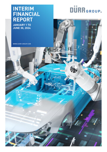 Thumbnail Dürr Half-year Report 2024-h1