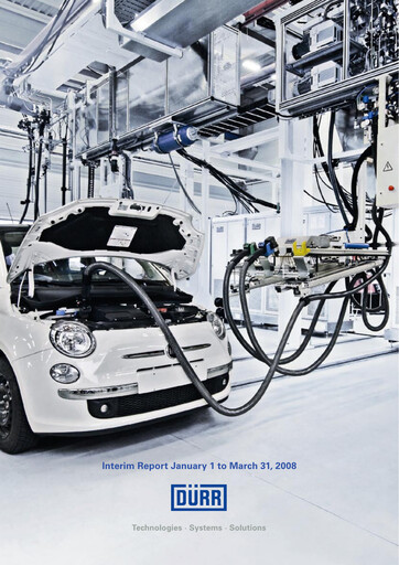 Thumbnail Dürr Quarterly Report 2008-q1