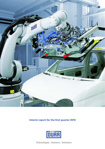 Thumbnail Dürr Quarterly Report 2010-q1