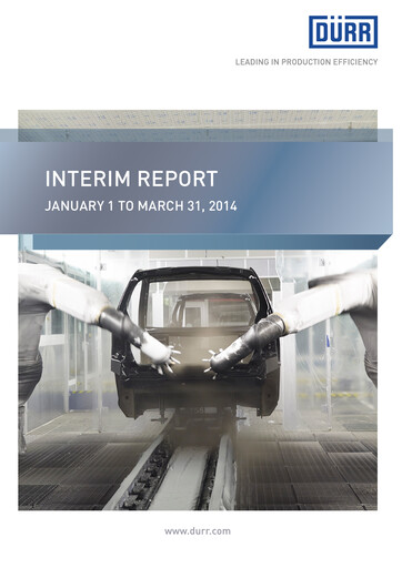 Thumbnail Dürr Quarterly Report 2014-q1