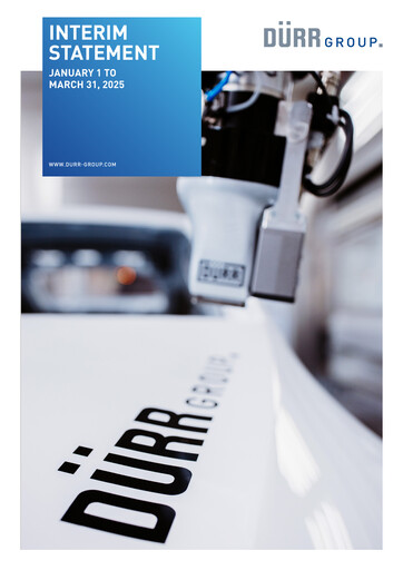 Thumbnail Dürr Quarterly Report 2025-q1