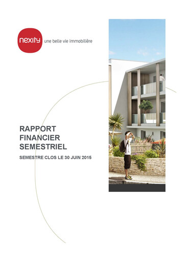 Vorschaubild Nexity Finanzbericht 2015-h1