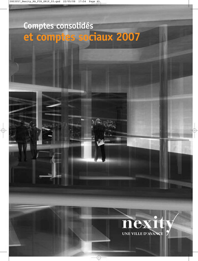 Thumbnail Nexity Financial Statement 2007