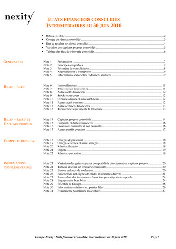Thumbnail Nexity Financial Statement 2010-h1