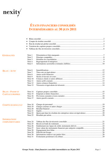 Thumbnail Nexity Financial Statement 2011-h1