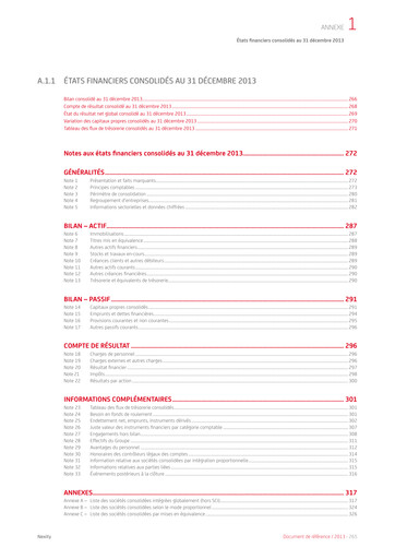 Thumbnail Nexity Financial Statement 2013