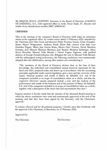 Thumbnail Banco Sabadell
 Financial Statement 2021