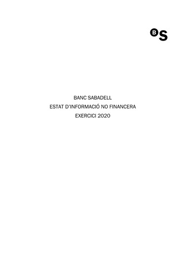 Thumbnail Banco Sabadell
 Sustainability Report 2020