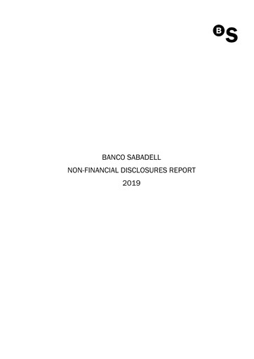 Thumbnail Banco Sabadell
 Sustainability Report 2019