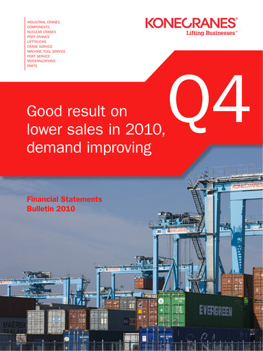 Vorschaubild Konecranes
 Finanzmitteilung 2010