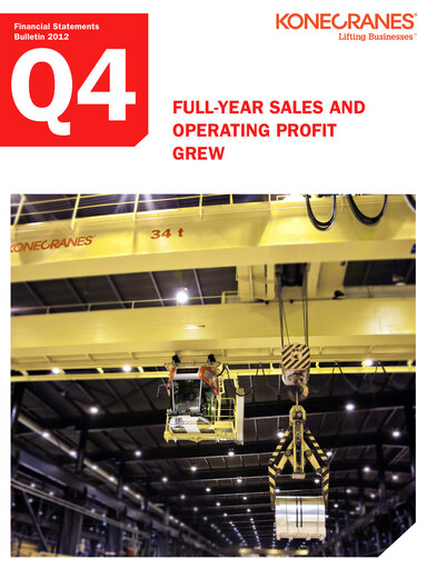 Vorschaubild Konecranes
 Finanzmitteilung 2012
