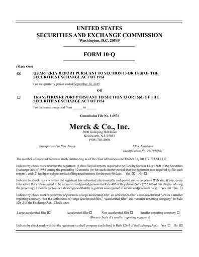Thumbnail Merck Quarterly Report 2015-q3