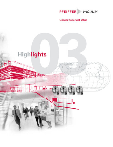 Thumbnail Pfeiffer Vacuum Annual Report 2003